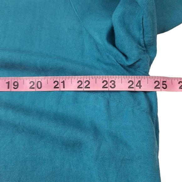 Soft Surroundings 1X Camellia Linen‎ Blend 3/4 Sleeve Pullover Tunic Top - Picture 8 of 10